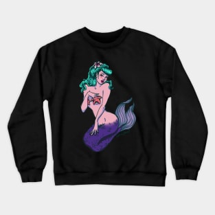 Pinup Mermaid Crewneck Sweatshirt